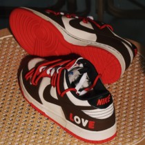NIKE DUNK LOW Valentines Day Qualifies OW for old deconstruction Wind men and women sneakers custom guest board shoes