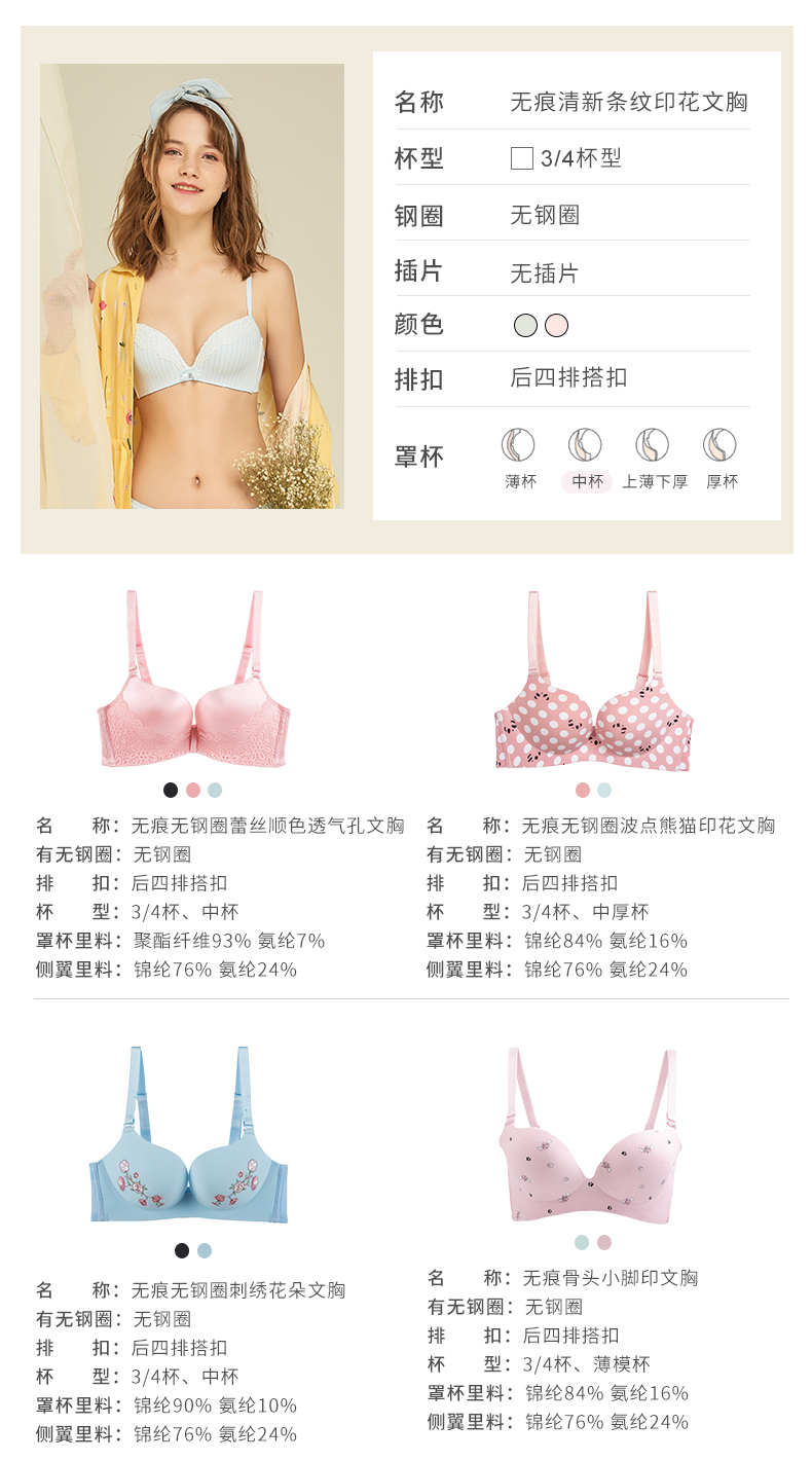 日本  阪织屋 女式薄款文胸 超多款 图2
