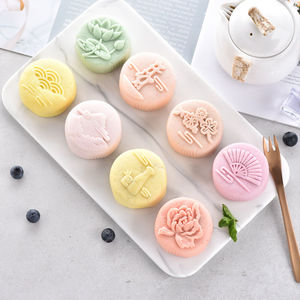 小乖总中秋月饼冰皮月饼8饼8味礼盒装