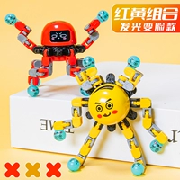 2 светящихся сменщика лица [красный + желтый]