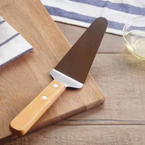 Stainless Steel Wood Handle Pizza Spade Knife Triangle Cheese Shovel Pizza Shovel Knife Baking Tool Cookies Cake Shovel