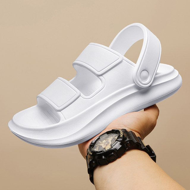 Sandals ຜູ້ຊາຍ summer 2024 ຮູບແບບໃຫມ່ trendy sandals ນອກແລະ slippers ກິລາກາງແຈ້ງຂອງຜູ້ຊາຍແລະ leisure ອິນເຕີເນັດສະເຫຼີມສະຫຼອງຂັບລົດຫາດຊາຍ