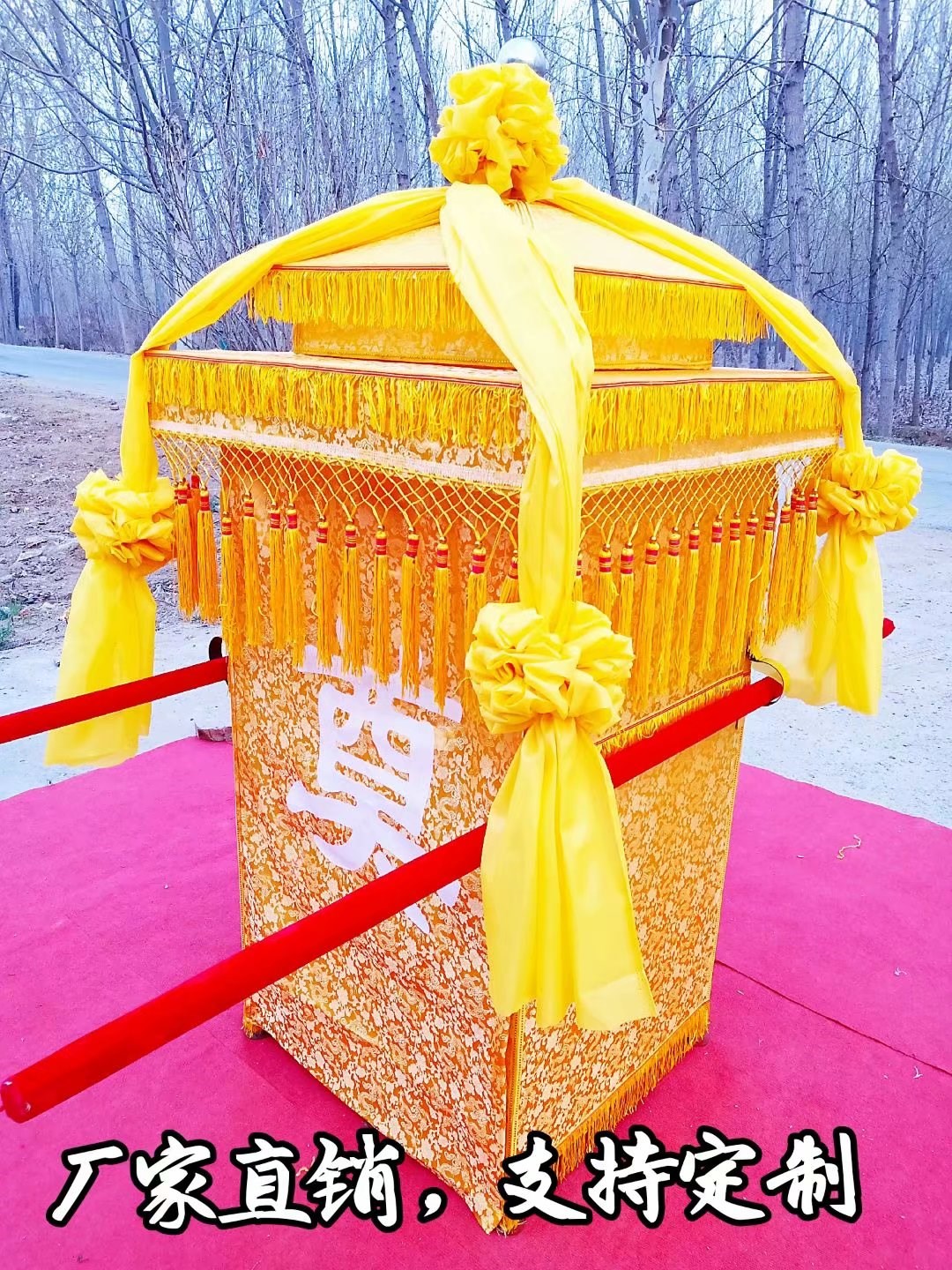 White matter sedan chair Funeral sedan chair manufacturers custom funeral supplies lift urn sedan chair Eight fold funeral spirit sedan chair