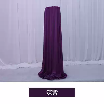 Wedding grid road guide cloth set On-site decoration Wedding fabric supplies Ice thick ice silk flower stand Cloth curtain decoration