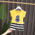 . Childrens Summer Outfit 2020 Summer New Boy bé ngắn tay áo hai mảnh Set 0-1-2-3-4. 