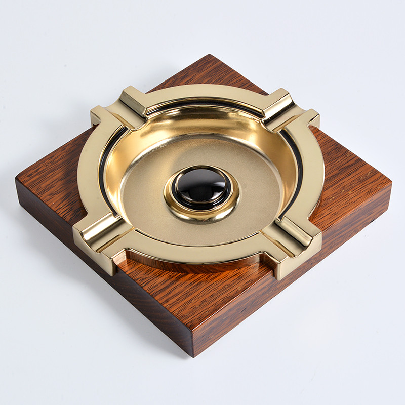 Cigar Tobacco Ashtray Big smoke Ashtray Cuban Cigar Smoke-Free European-style Cigar Special Tobacco Cylinder Solid Wood
