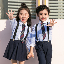 Childrens chorus performance girls primary and secondary school students performance clothes English boys 61 choir recitation