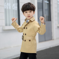 Childrens windbreaker coat coat boy coat cotton clip 2021 New Autumn Autumn Winter English style big boy baby windbreaker