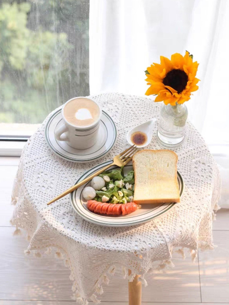 Nordic Floating Window Tea Table Tatami Tatami Small Table Bedroom Bed Upper Table Home Short Round Table Window Sill Terrace table minimalist table-Taobao