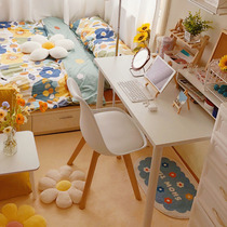 Nordic Ims Dining Chair Brief Backrest Make-up Chair Sloth Home Computer Chair Teen Bedroom Desk with a stool