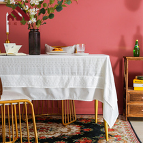 And Vestibule Lace Tablecs-style rectangular white fabric American Fields Garden Wind Home Tea Table Tablecs
