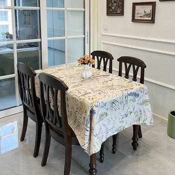 French style cotton and linen tablecloth French style cotton and linen tablecloth