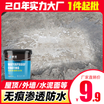 Nano-permeable waterproof agent Roof bathroom tile transparent waterproof glue Roof exterior wall leakage material plugging king