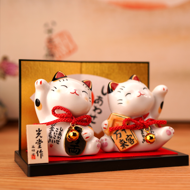 Japanese drugmaker Kiln Recruiting cat hawking pieces to open Lunar New Year wedding gifts Home Wedding Gifts House Decoration Imported Hair Chaetian Cat