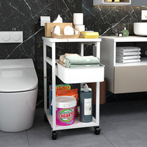Upscale shelf bathroom containing cabinet on the side of the toilet toilet shelf on the floor of the toilet