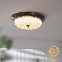 Dizan American-Style Bedroom Ceiling Lamp, Vintage Country-Style Master Bedroom Study Lamp, Romantic Mid-Century High-End Led Lighting