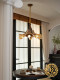 Dizan Restaurant Chandelier, American Retro Mid-Century Style Designer Bar Lamp, High-End French-Style Elegant Dining Table Lighting