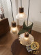 Dizan Mid-Century Style Restaurant Lamp American Retro Vintage Dining Table Bar Counter Pendant Lamp Three-Head South Asian Style Island Table Lighting Fixture