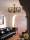 Dizan Living Room Chandelier, Mid-Century Style, Retro French Style, Main Light for the Hall, American Designer, Modern Minimalist Bedroom Light