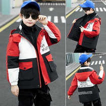 Boy jacket Childrens autumn clothes CUHK child leisure sports submachine clothing children clothing 2021 new three-in-one two sets