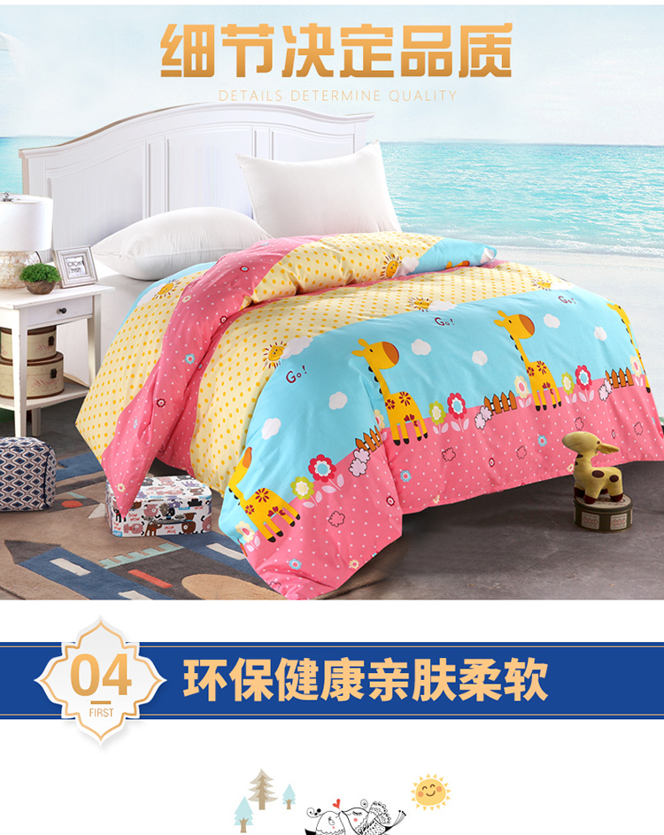 Chăn bông đơn mảnh Bông 100% phim hoạt hình mẫu giáo trẻ em chăn đơn Sinh viên 1,2m1,5 mét giường - Quilt Covers chăn ga cao cấp
