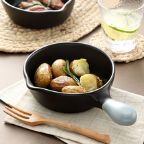 Ceramic open flame high temperature baking bowl baking plate Household oven microwave oven special plate Small single handle gas baked rice