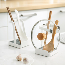 Export Japan kitchen sitting pot cover rack Metal chopping board rack Spoon rack Multi-function countertop shelf without drilling