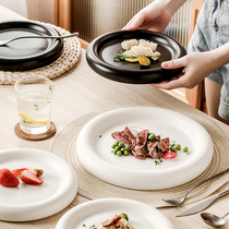 Japanese matte ceramic Western plate Salad steak plate Nordic tableware Breakfast plate Dessert plate Large plate Home use