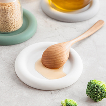 Japanese style silicone tray Kitchen countertop spoon pad shelf Shovel spatula rack Bracket storage tray shelf