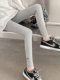 High-Waisted Leggings with Fleece Lining, Thickened for Autumn and Winter 2023, New Pure Cotton Skinny Pants, Stretchy and Warm