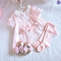 Net red more than a month full moon 100 days baby clothes princess skirt thin summer skirt children 2020 Summer shake