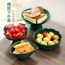 Ensu creative home fruit plate household living room ceramic snacks dried fruit tea dish modern afternoon candy plate