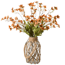 Simple retro simulated plum bouquet set Nordic living room decoration fake flowers dining table floral ornaments dried flowers