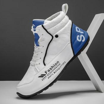 2025 autumn new men's shoes high-top shoes men's martin boots white men's casual sports shoes student trendy shoes