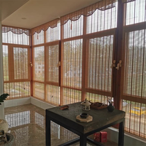 Bamboo curtains bamboo curtains roller blinds balcony living room high blackout curtains hotel partitions roll-up sunshade bamboo curtains