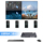 Biaz HDMI kvm-разветвитель с четырьмя выходами в формате 4K HD, бесшовный коммутатор, носимый синхронизатор экрана, синхронизация с разделенным экраном, все-в-одном устройстве, видео с перемещением по кирпичам, 4-в-1-разветвитель экрана mini 2