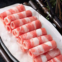 Jiao Angus black and white fat beef bricks 7 14 pounds Snowflake No. 1 fat beef roll beef roll slices barbecue hot pot