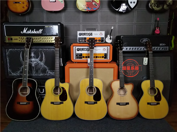 Martin Martin full veneer American folk guitar acoustic guitar electric box 41 inch D41 D35E HD28 HD35