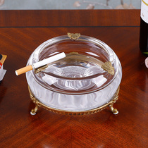 Crystal Cigar Ashtrays Luxurious European-style Creative Home Residence Ornaments Villa Living Room Office Tea Table Cigarette