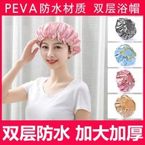 Waterproof shower cap cute shower cap for women thickened shampoo cap anti-drying hair cap for women super absorbent and quick-drying