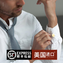 Izola American Import Brass Mens Sleeve Buttoned Positive Dress With Golden Cuffs Buttons Men Creative Gifts