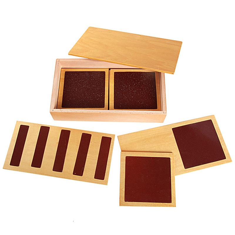 Montessorimon sensory teaching tool haptic board early teaching toys smooth rough