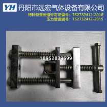 QF-2C chucking double column chucking appliance air guide special clamp stainless steel clamp oxygen cylinder clamp