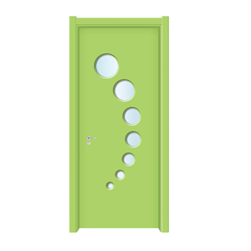 Paint-Free Door Complete Set Indoor Bedroom Door Solid Wood Interior Door Set Bedroom Door Hotel Kindergarten White Cartoon Lacquered Door