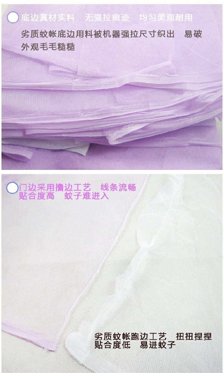 Quảng trường thoáng khí Treo Mosquito Net Hộ gia đình mở cửa Không có khung truyền thống Old King Lớn Hóa đơn trong suốt - Lưới chống muỗi mùng ngủ cao cấp