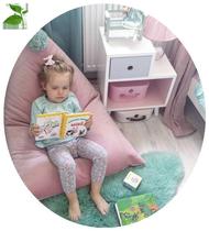 Ins popular lazy sofa childrens room bean bag single sofa childrens room tatami bay window seat cushions removable and washable