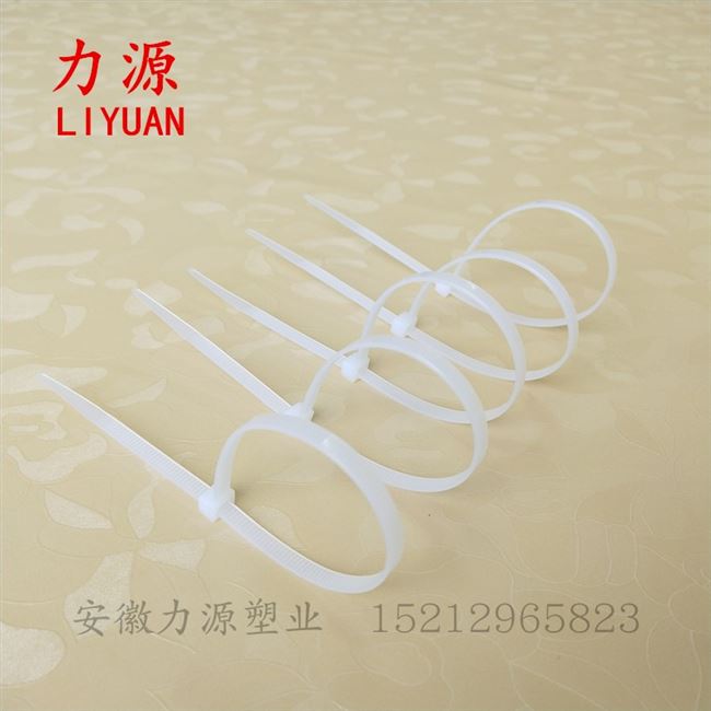 Chiều rộng tự khóa 3.0mm 350 4 * 150mm Dây buộc cáp nylon Dây buộc dây nhựa màu đen và trắng - Quản lý dây / dây