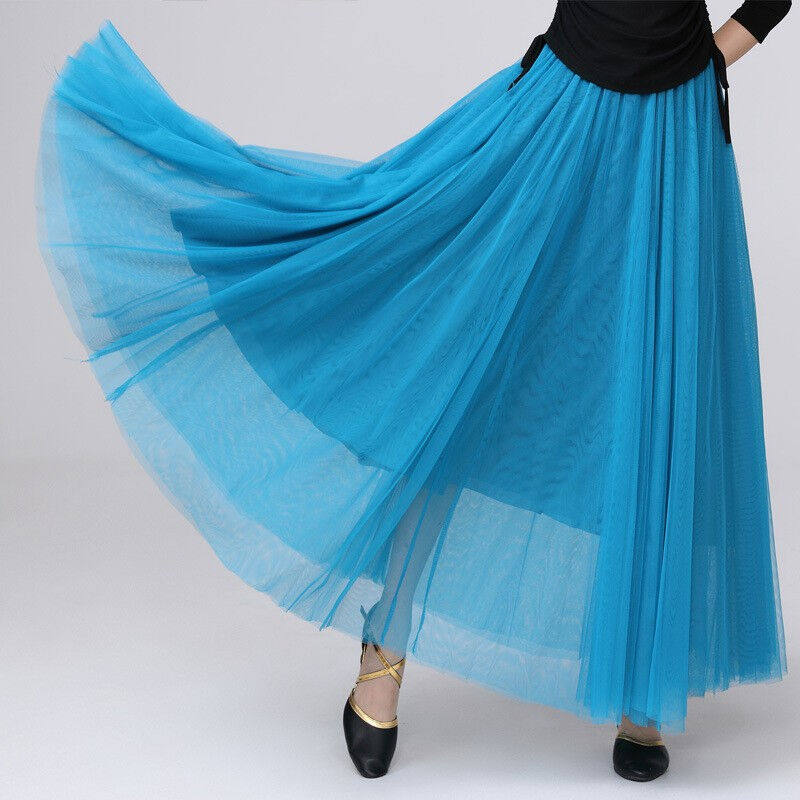 New Square Dance Clothing New You Three Pieces Suite Draw Rope Cover hiding waist Apron mesh 720c