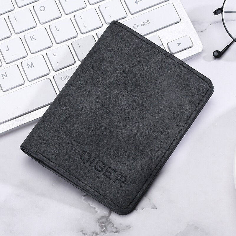 Mumbesca Bag Men ultra-thin mini wallet multi-function driving license multi-card card set anti-fire