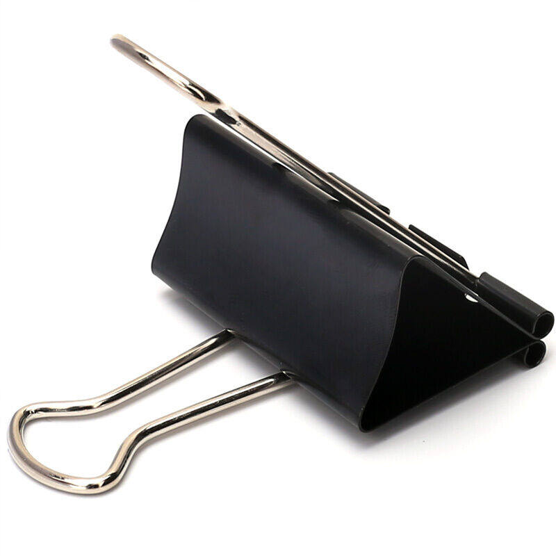 Deli Ticket Clip 24 50mm black tail clip with large metal tucktail clip